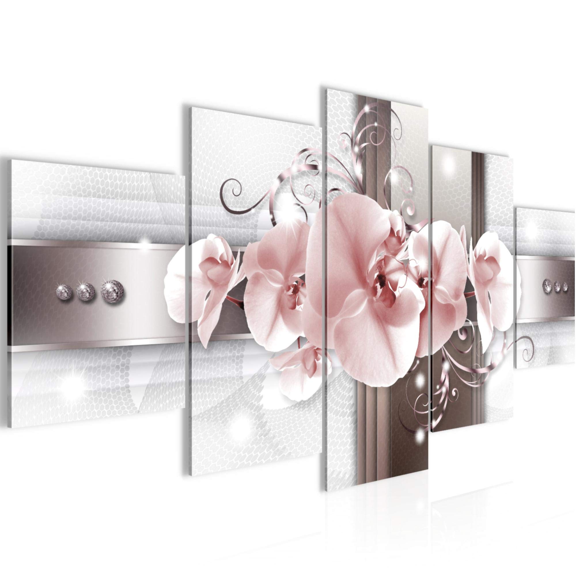 Toile intissée orchidée abstraite pour créer une ambiance zen dans votre salon