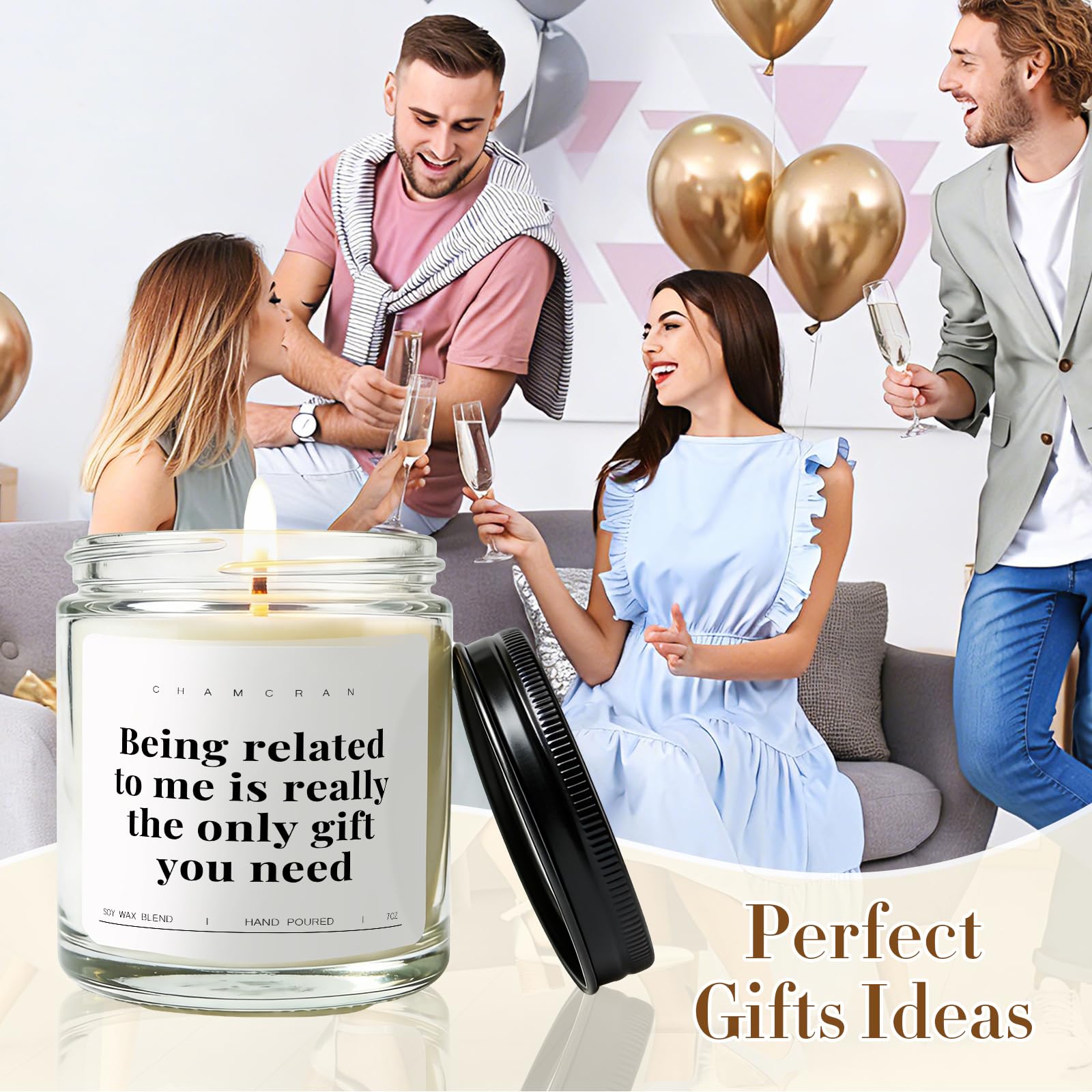 Funny Gifts for Sister Brother, Brothers Birthday Gift from Sisters Meaningful Candles National Siblings Day Gift Idea for Cousin