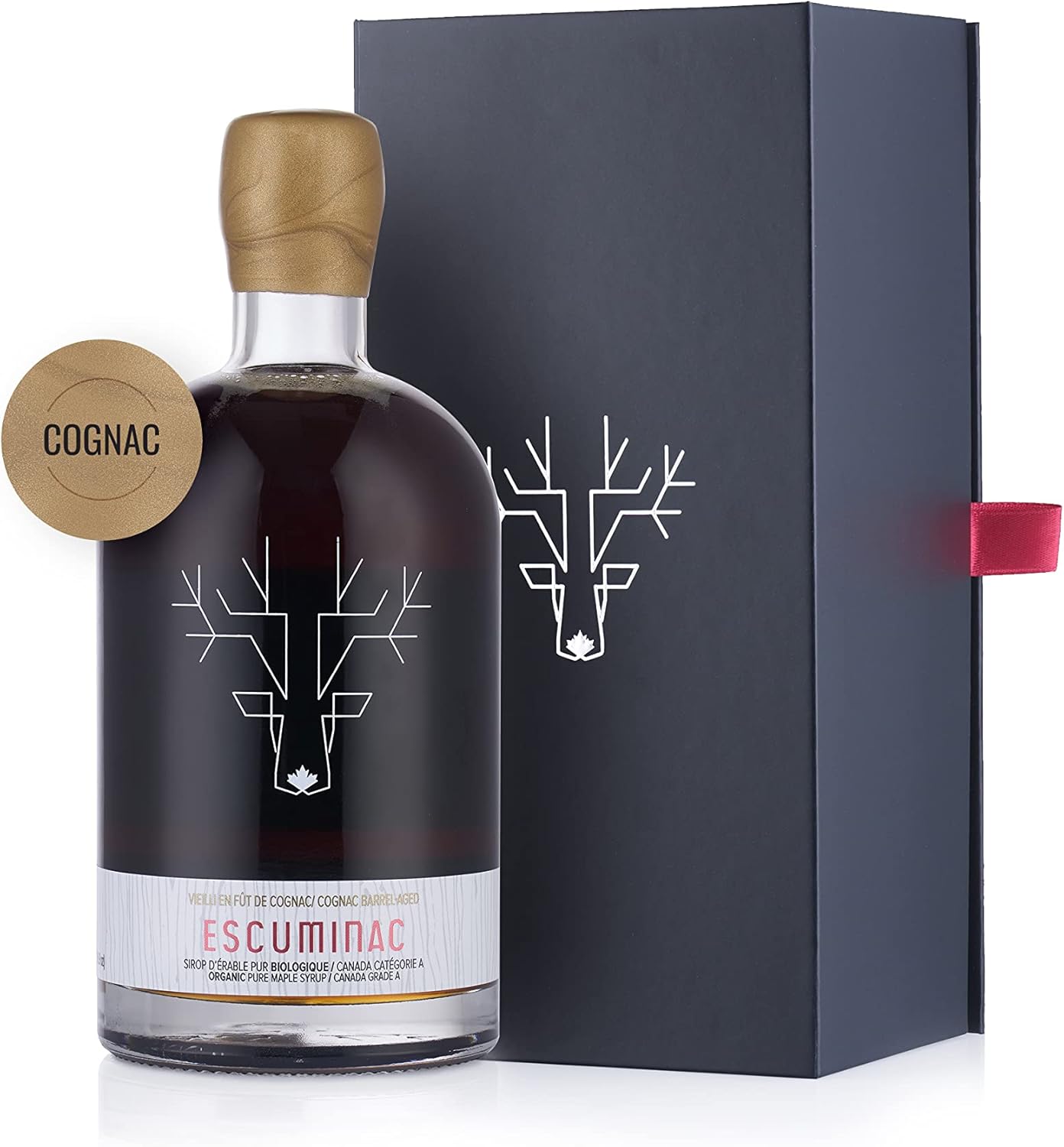 Escuminac Canadian Maple Syrup, Cognac Barrel Aged. Canada Grade A