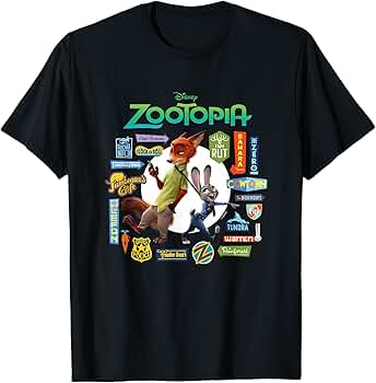 ズートピア 長袖Tシャツ ZOOTOPIA COMIC STYLE ズートピア」の新グッズ「ZOOTOPIA COMIC STYLE」長袖Tシャツ