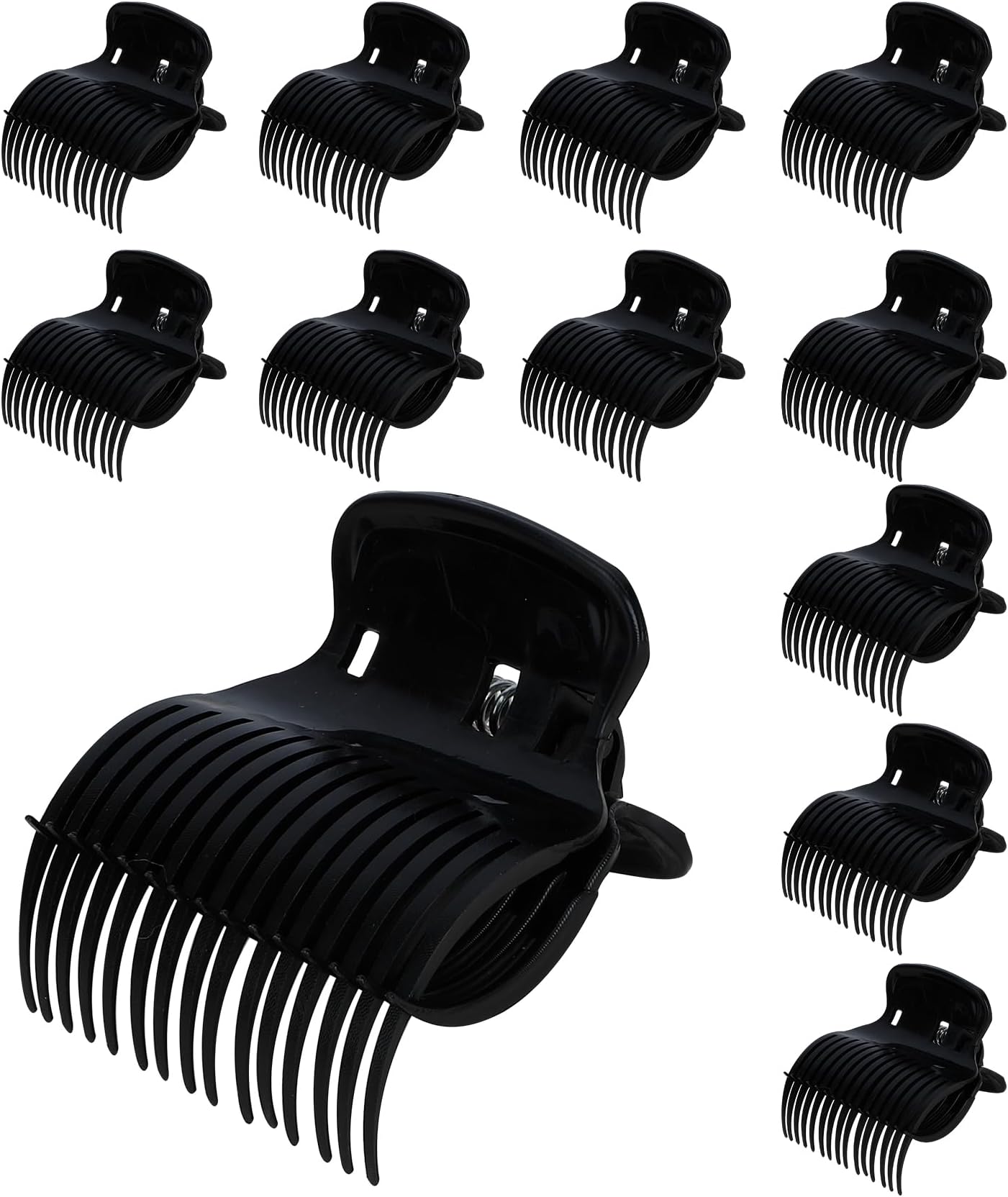 Hair Curler Clips - 12 Pcs Versatile Roller Clips for Effortless Curls and Waves