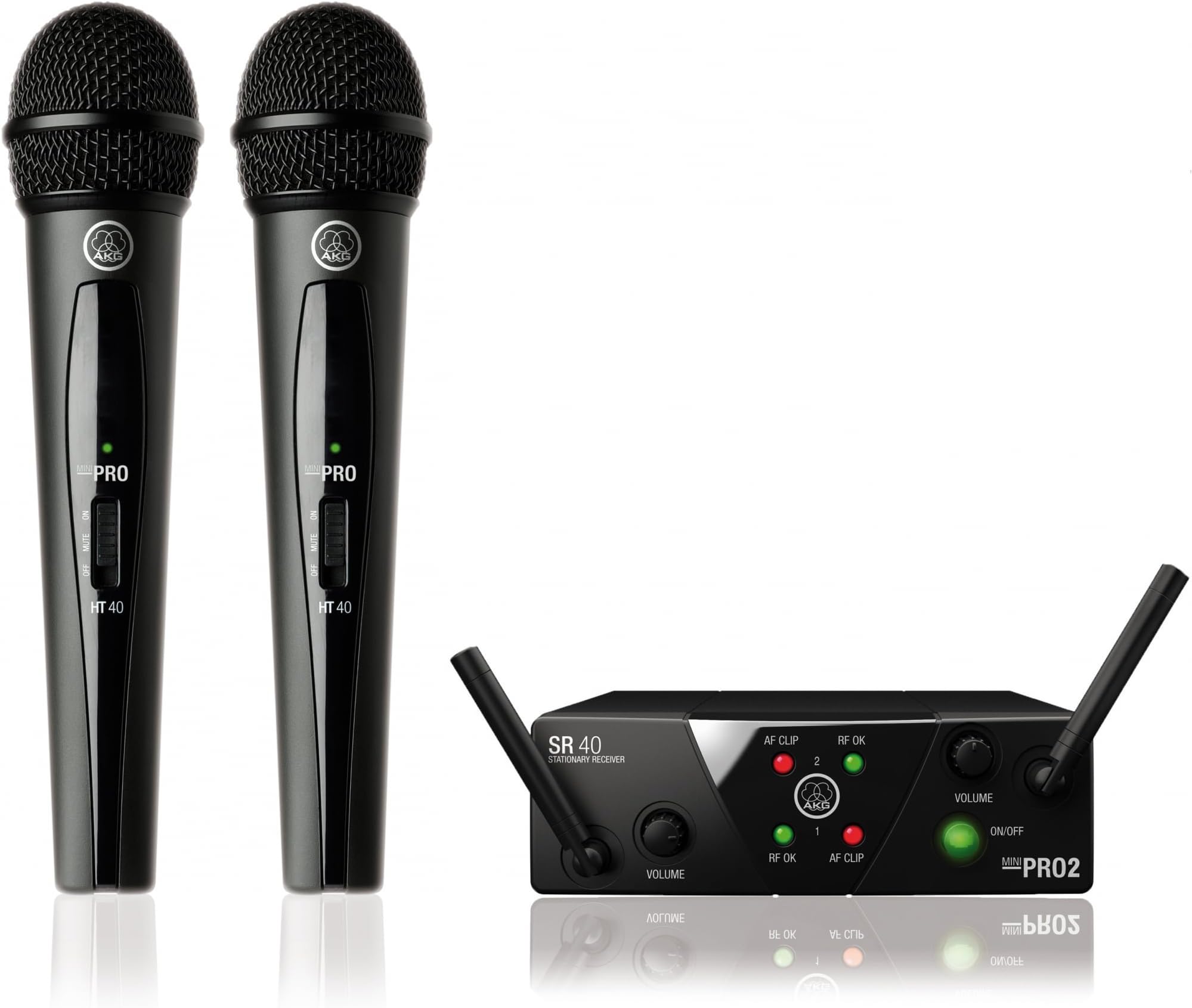 WMS40 Mini Dual Vocal Wireless System - Dual Microphone, ISM/CH70