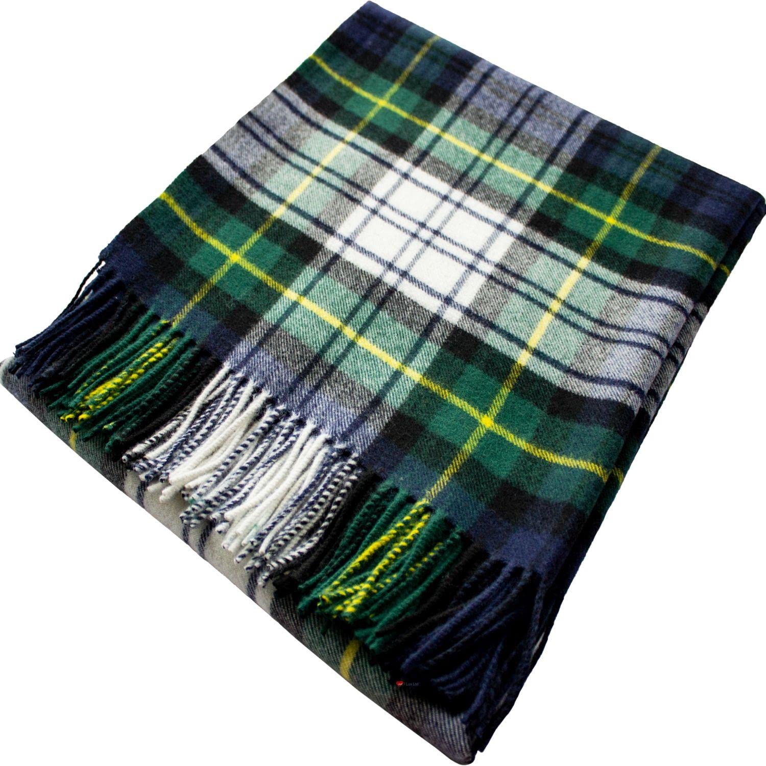 Couverture en laine d'agneau I LUV LTD plaid ecossais gorden dress modern