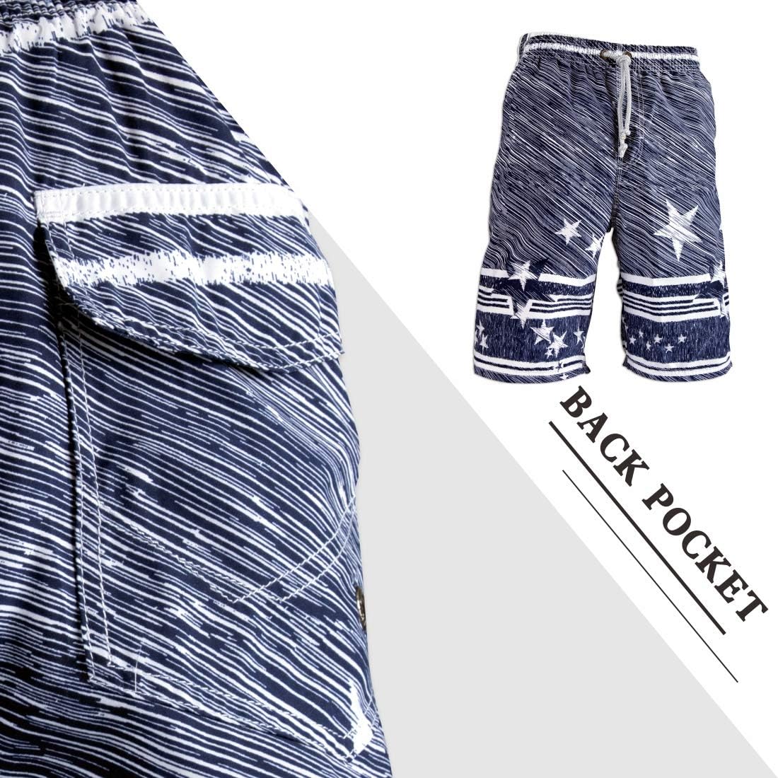PREFER TO LIFE Men's Board Shorts, Quick Dry Swimwear Beach Holiday Party Bermuda Swim Big Pants … - Image 6