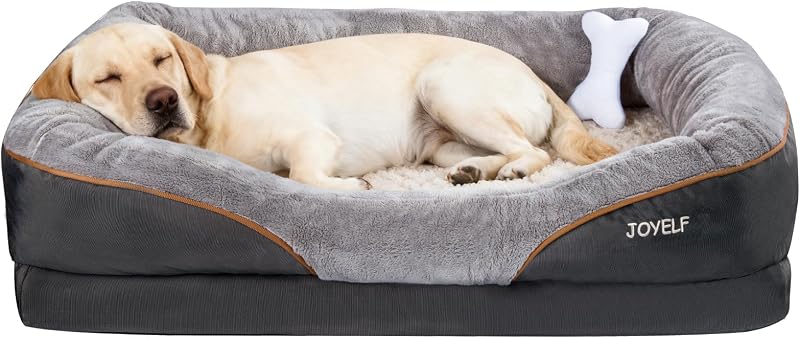 JOYELF XXLarge Memory Foam Dog Bed, Orthopedic Dog Bed & Sofa with Removable Washable Cover for Large Dogs
