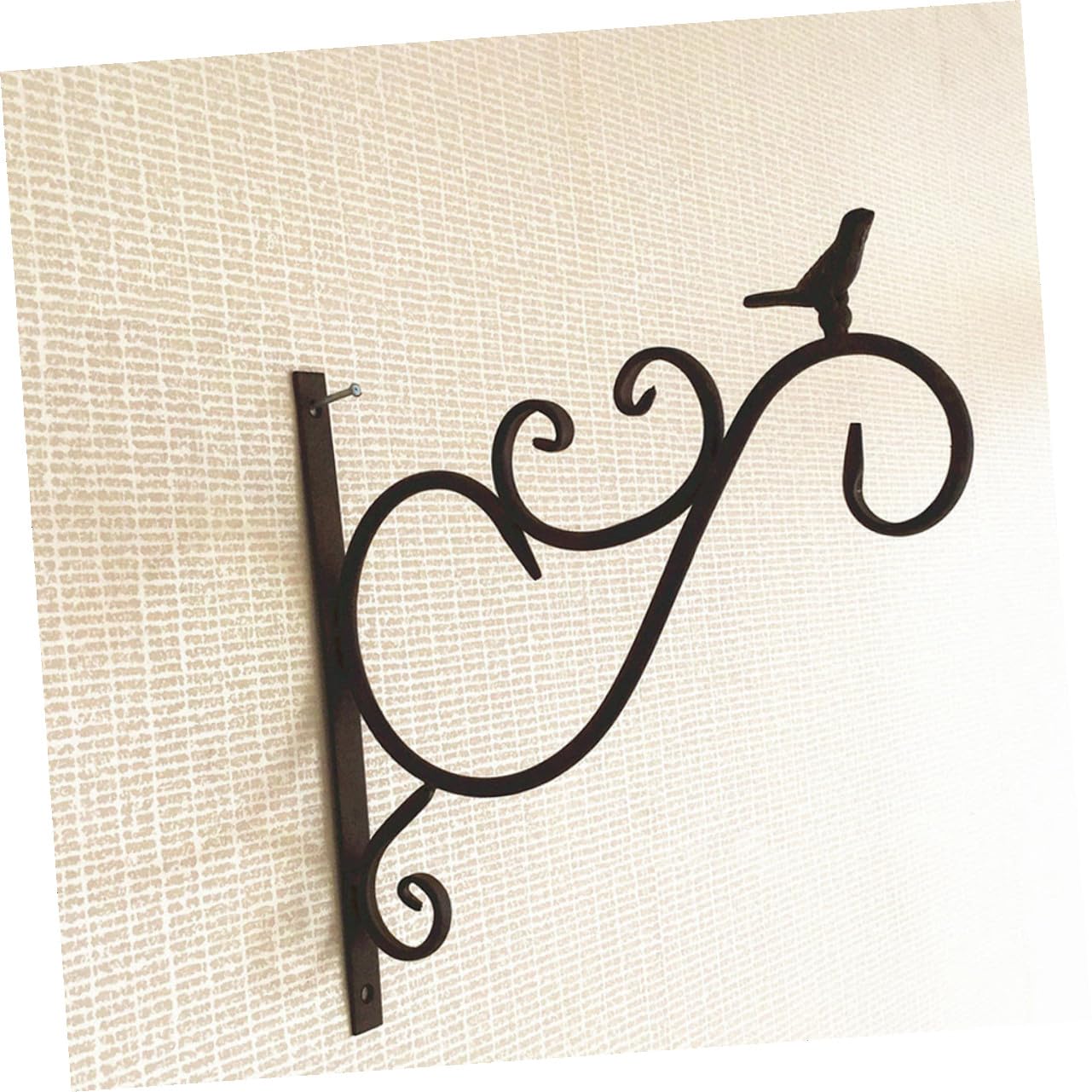 Soporte de Pared para Macetas Colgantes de Jardín Exterior de Soportes de Hierro Estilo Rústico para Plantas Balcón Patio y Decoración Hogar