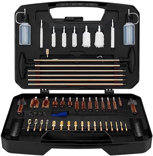 Raiseek Gun Cleaning Kit Rifle Pistol Shotgun Universal Cleaning Kit for 20GA 12GA .45 .40 .357.380.389MM .338 .3258mm .307.62MM .270 .250 .243 .22