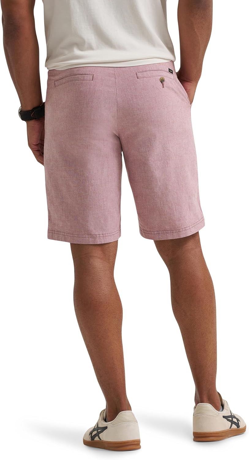 Lee Men's Extreme Motion Flat Front Short, Punch Chambray, 40