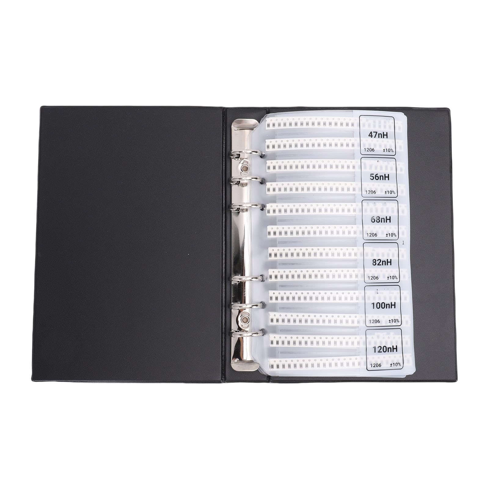 Diyeeni Kit Condensatori SMD, 1206 41 Valori X 50 Pezzi Cartella Assortimento Condensatori - Kit Libro Campioni per Componenti Elettronici, Pagine Interne Chiaramente Etichettate