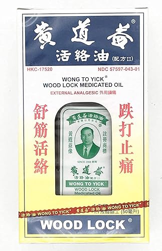 WONG TO YICK Aceite medicado Wood Lock (1 unidad)