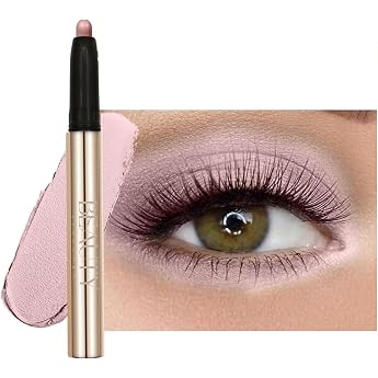 Beauty Searcher Eyeshadow Pen Waterproof Highly Pigmented Eyeshadow Long-Lasting and Smooth Shimmering Finish Makeup for Wrinkle-Free Eyes Vegan and Cruelty-Free 02 Pink Lights