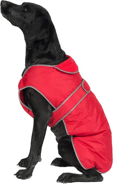 Ancol Muddy Paws All Weather Stormguard Coat .Poppy Red. Size Small/Medium (Length 35cm, up to 56cm girth)