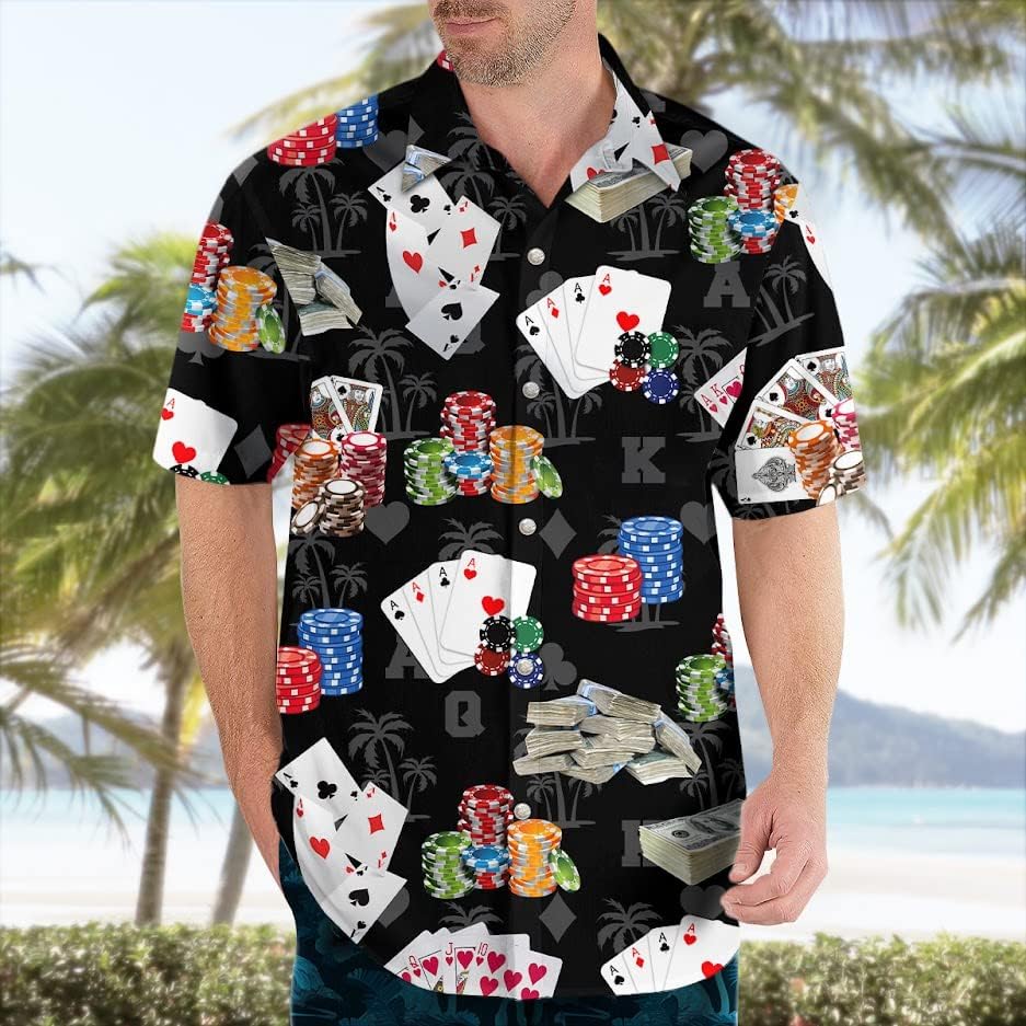 Chemise De Luxe à Manches Longues Pour Hommes, Tenue De Poker Avec