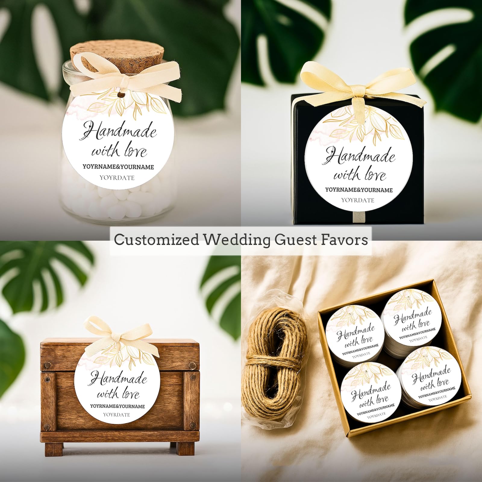 Custom Hang Tags, Personalized Paper Tags Customize Any Logo Text, Customized Gifts Wrapping Labels - Image 4
