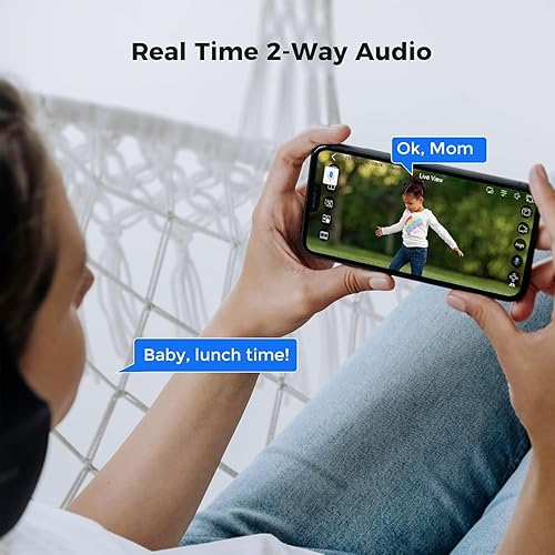 Miniatura 6 de Hiseeu Detección de vehículos humanos Cámara PoE de 5MP, cámara IP al aire libre, audio de 2 vías, foco y alarma de sonido, IP67 impermeable, acceso