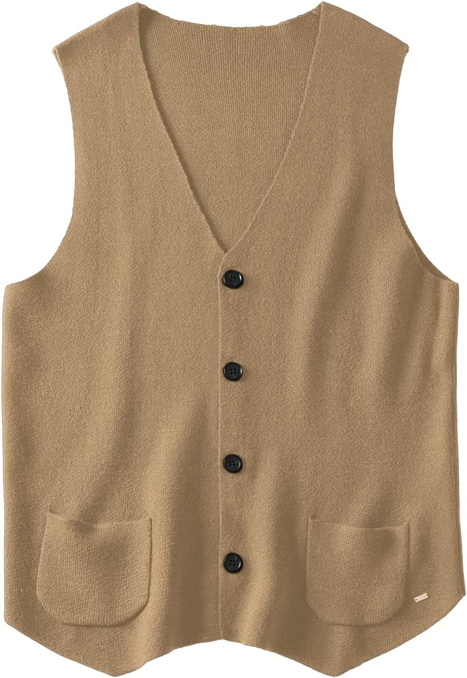 ZHILI Men's Western Herringbone Suit Sweater Vest Wool Blend Slim Fit Waistcoat,DXL Big and Tall Vest