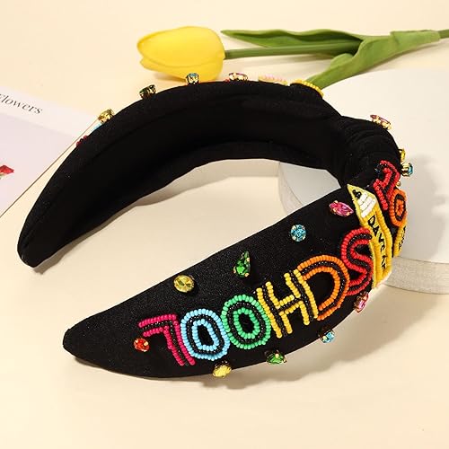 Vista 83 de Diadema para profesora, diadema anudada con perlas de cristal para mujer, lindo libro, para enseñar, adornado con nudo superior, regalos