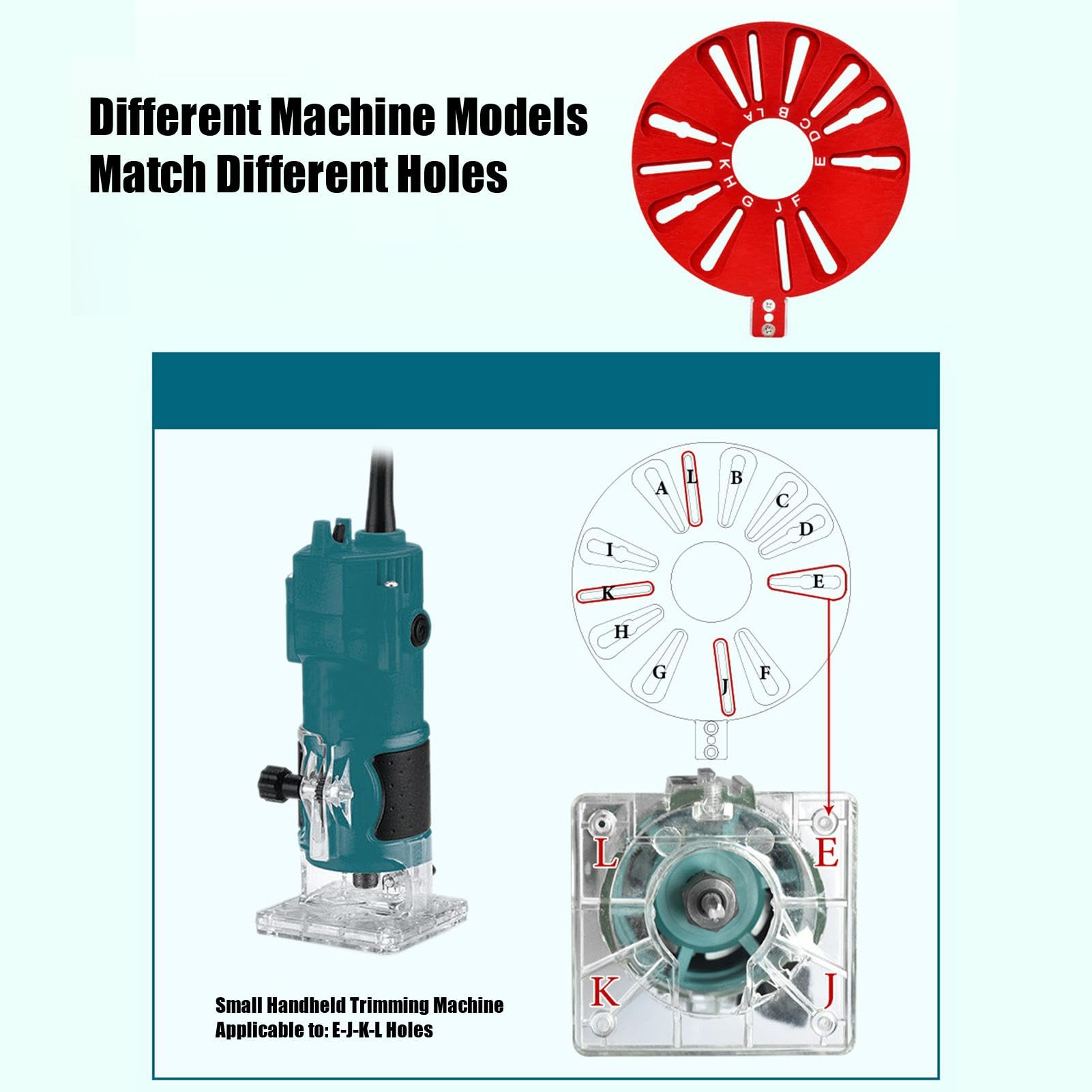Maschera Per Cerchi Per Fresatura Del Legno, Staffa Per Scanalatura Per Fresatura Del Router - Guida Per Fresatrice Regolabile | Maschera Per Cerchi Per Fresare Per Tagliare La Fresatura Di Cerchi Pic