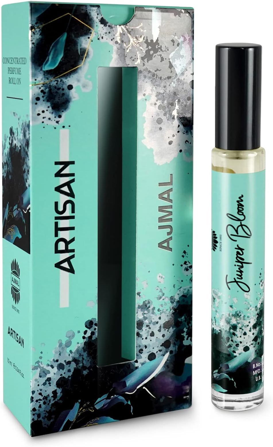 Ajmal ARTISAN - JUNIPER BLOOM Attar | Aromatic Spicy & Fruity Fragrance | Non-Alcoholic | Long Lasting Attar For Men - 10 ML