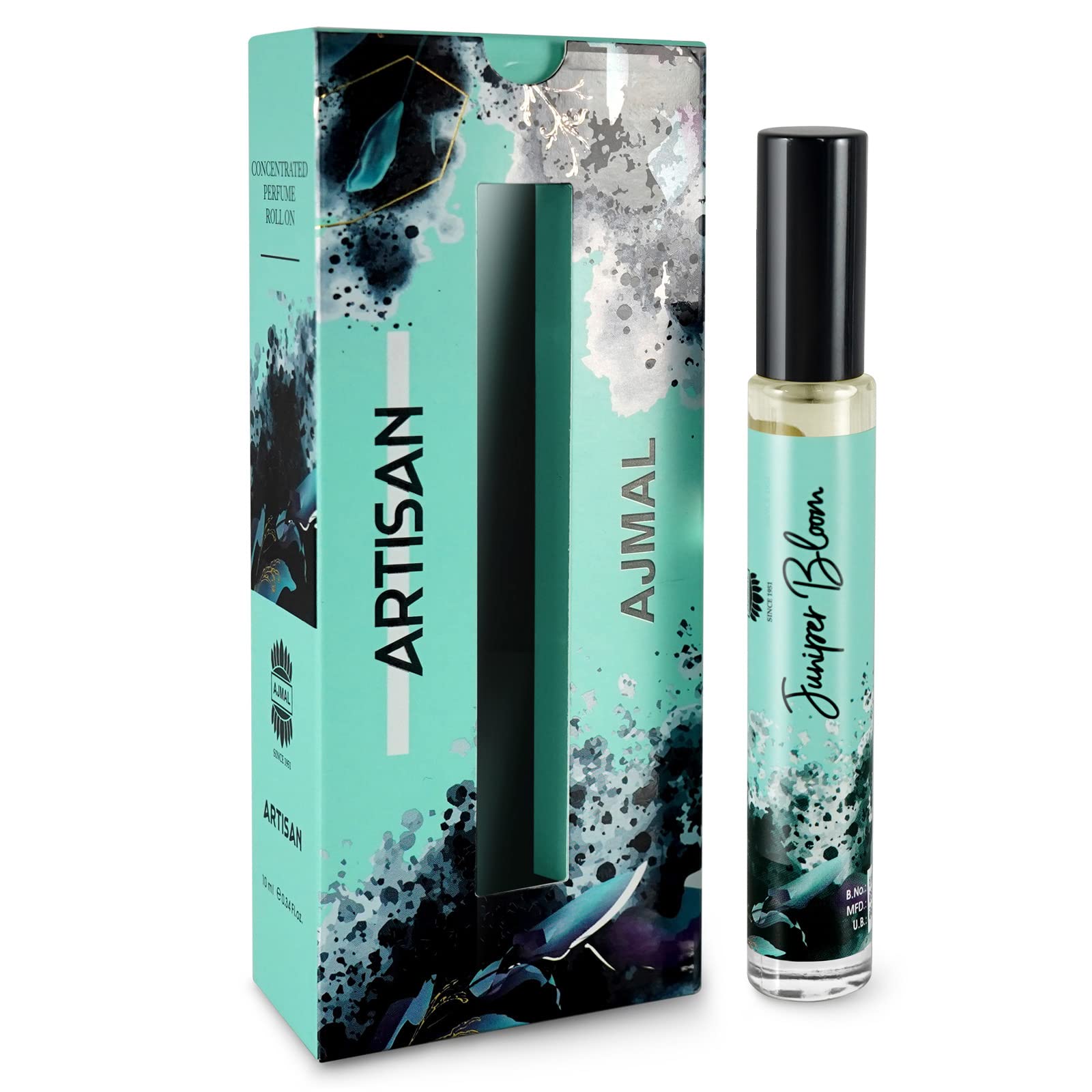 Ajmal ARTISAN - JUNIPER BLOOM Attar | Aromatic Spicy & Fruity Fragrance | Non-Alcoholic | Long Lasting Attar For Men - 10 ML