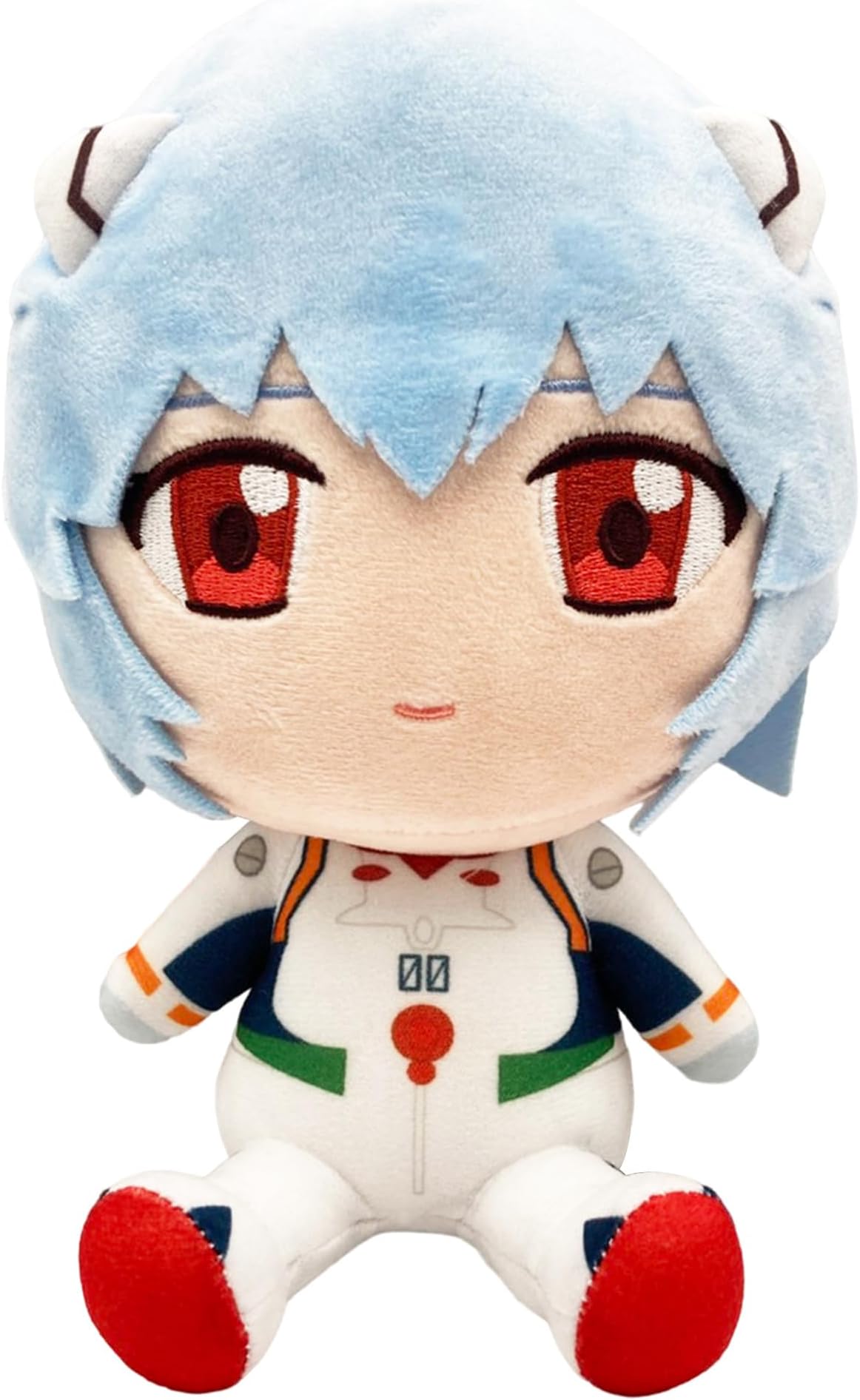 Evangelion New Movie – Rei Ayanami (Plug Suit) Sitting Plush 7" H