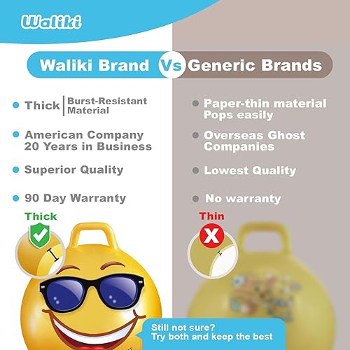 Miniatura 5 de WALIKI Hopper Ball para adultos  Bola de salto rosa de 29 pulgadas  Hippity Hop  Juego divertido para sentarse y rebotar al aire libre para fiestas