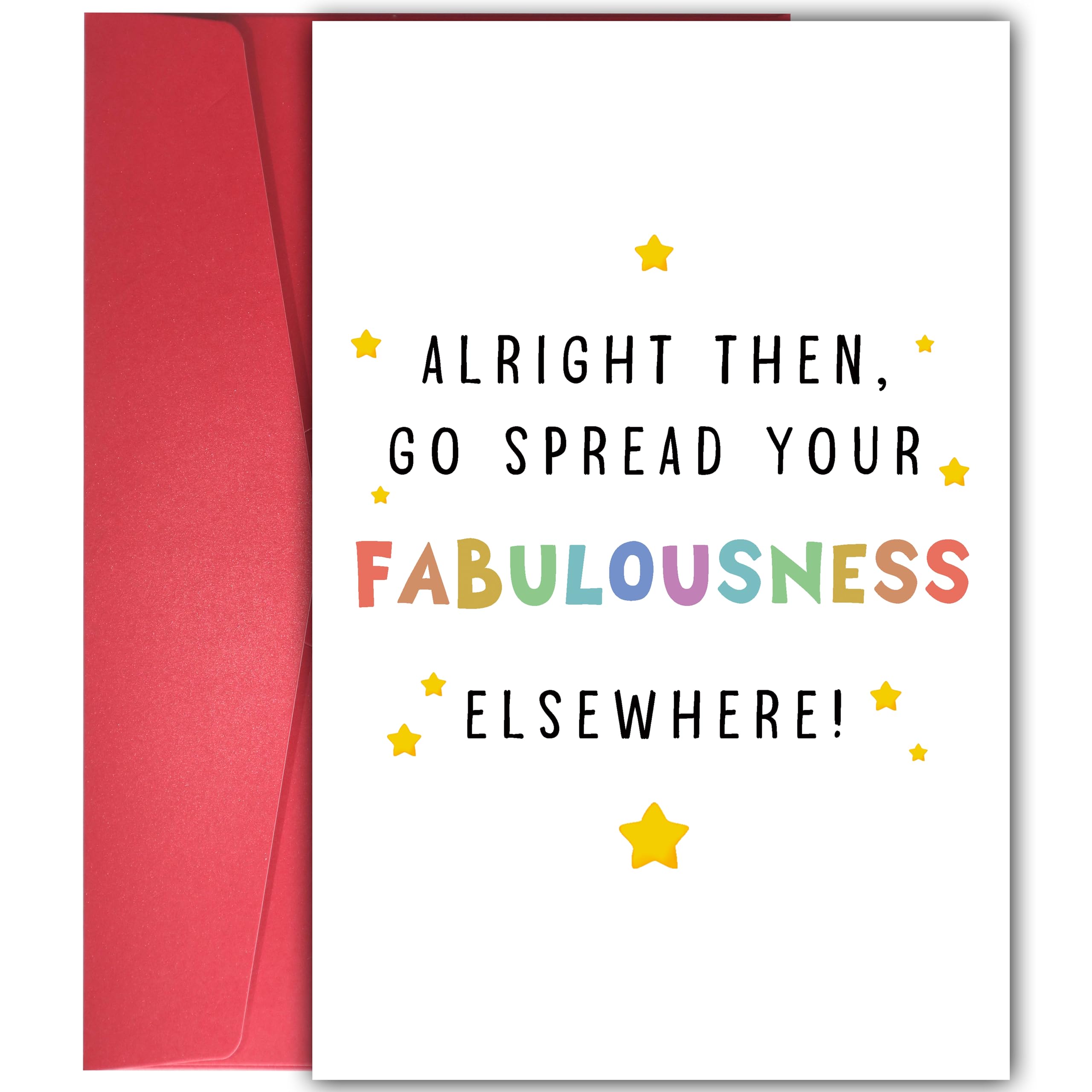 YIWANSIN Funny Coworker Leaving Work Card - Humorous & Heartfelt Farewell & Congrats Promotion Card for Friend Starting New Job