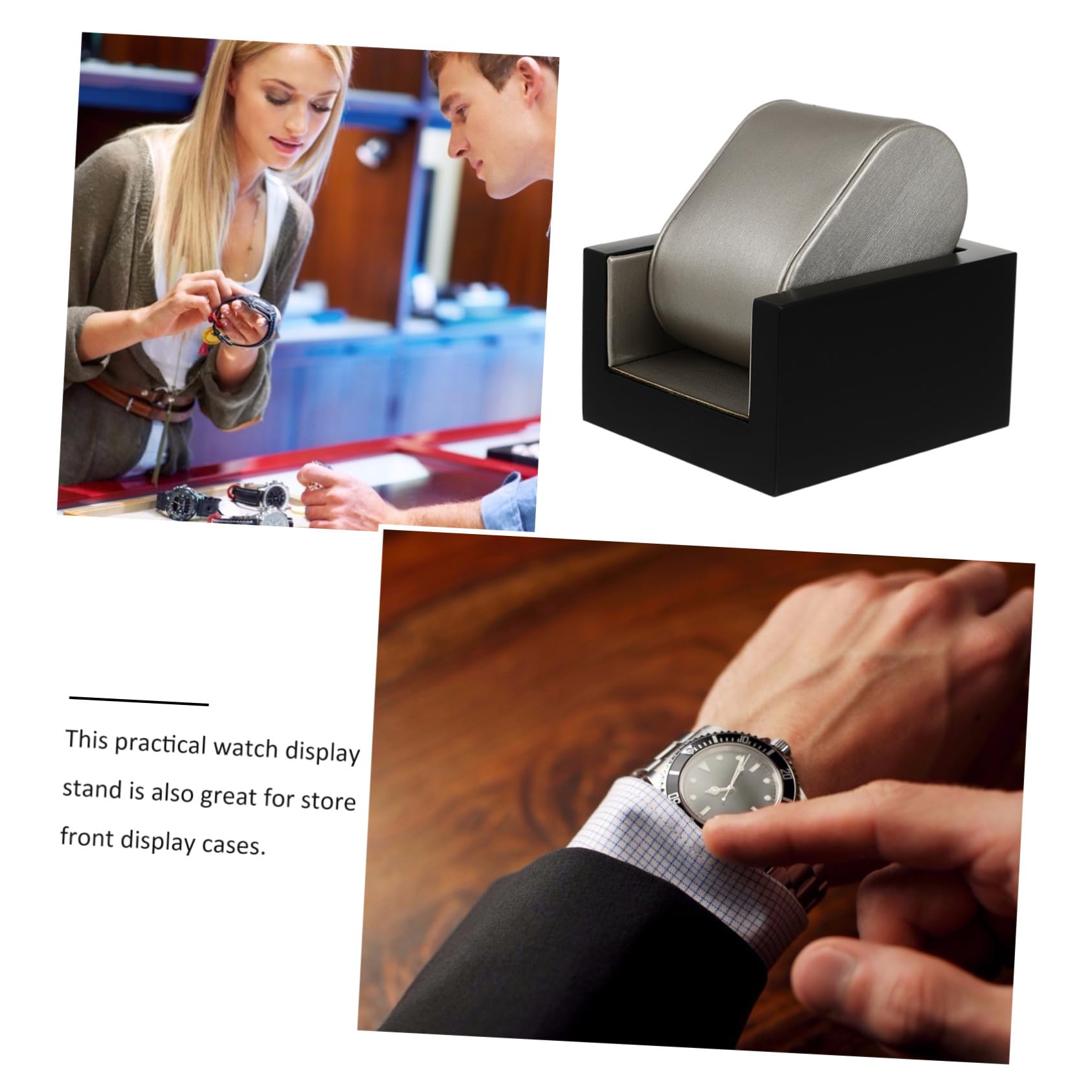 Mikikit 2stücke Schau Display Rack Für Uhren Robuster Handgelenk Halter Für Armbänder Eleganter Schmuckständer Für Einzelhandel Hause Mit Stilvollem Design Für Jede Umgebung