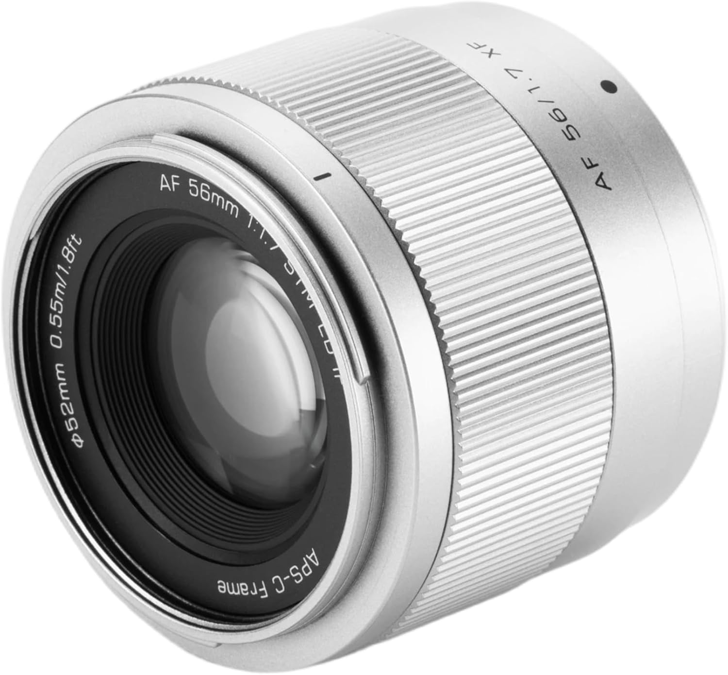 VILTROX 56mm F1.7 Fuji, 56mm f/1.7 XF for Fuji X Mount Lens, APS-C Lens for Fuji X-Mount X-T5 X-T4 X-T30 II X-S10 X-T200 X-T30 X-H1 X-H2 X-T3 X-M5, Silver