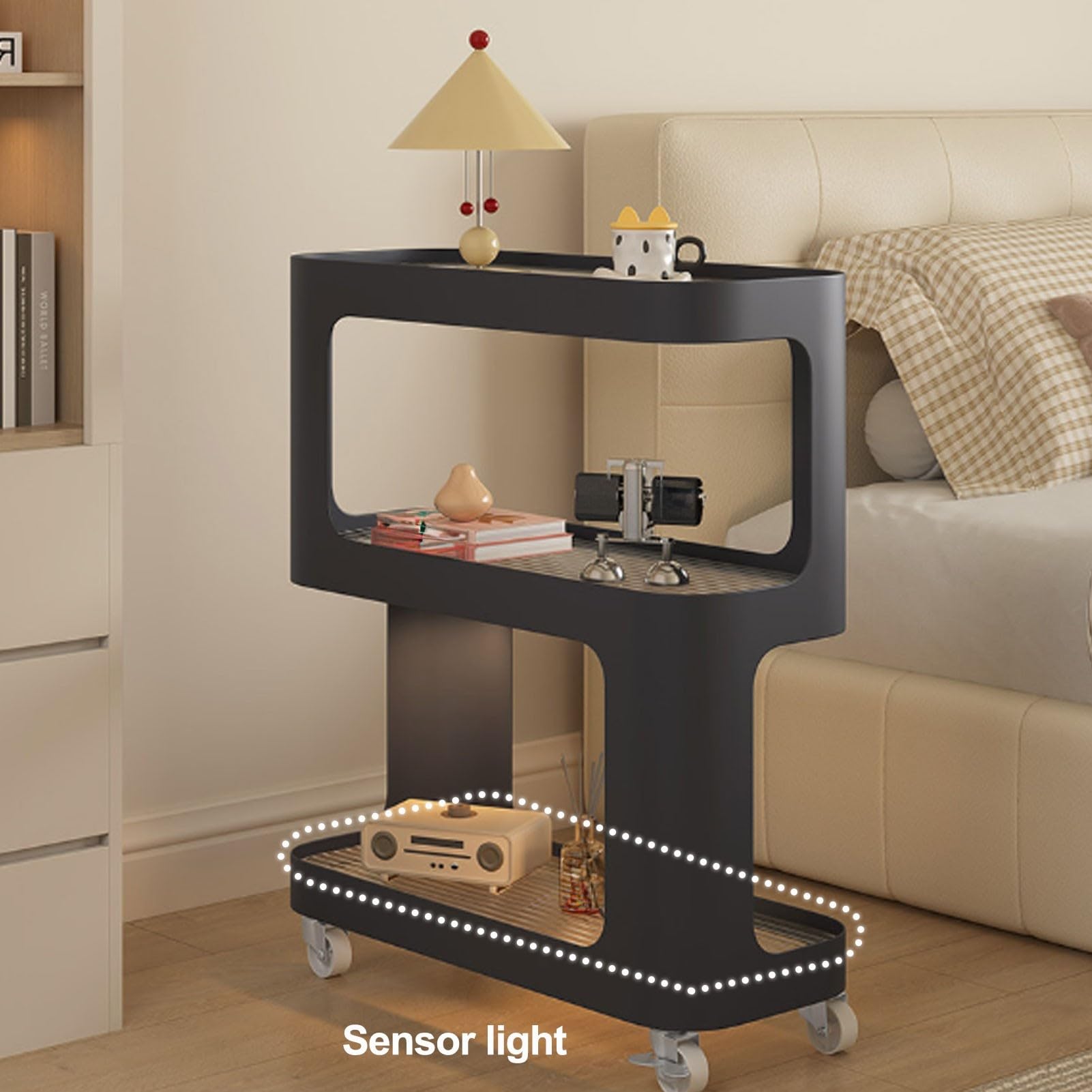Tavolino da Notte Skinny, Comodino Sottile for Cameretta