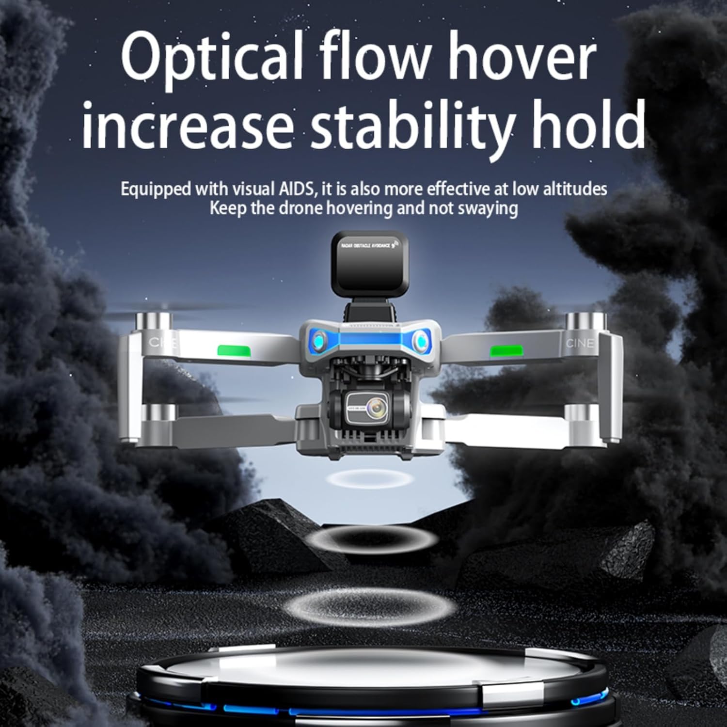 Drones with camera for Adults 4K,3-Axis Gimbal, Drone with 5.5-Inch Large Screen on Remote Controller 64GB memory card, Foldable GPS Drone with Brushless Motor,Auto Return ,Radar Automatic Obstacle Avoidance，90 Min Flight Time, Carrying Backpack for Travel,gift for man