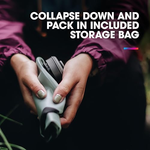 Miniatura 2 de Hydrapak Seeker - Almacenamiento de agua plegable (3 litros100 onzas), bolsa de depósito de hidratación para acampar sin BPA y PVC, color gris mamut