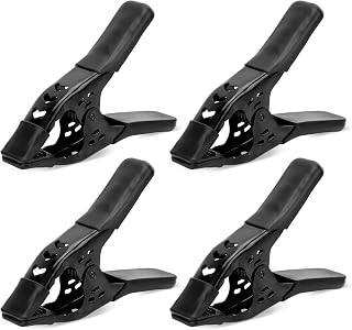 ELEAD 4-Pack 6-Inch Heavy Duty Metal Spring Clamps, 2.5" Jaw Opening for Woodworking, Tarps, Backdrop Stands & Pool Covers