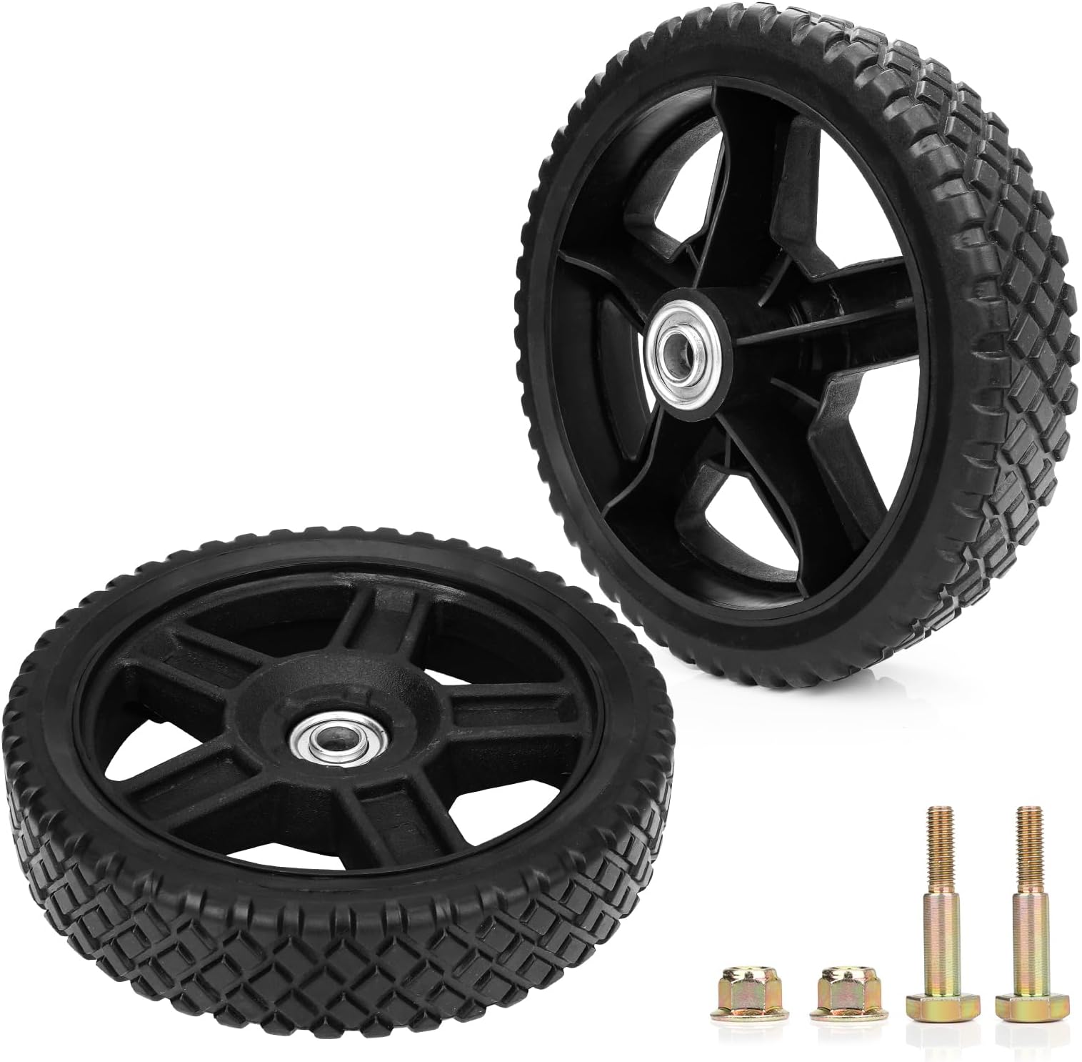 Amazon.com: Wawews 8 Inch Lawn Mower Wheels Fits Most Standard push ...