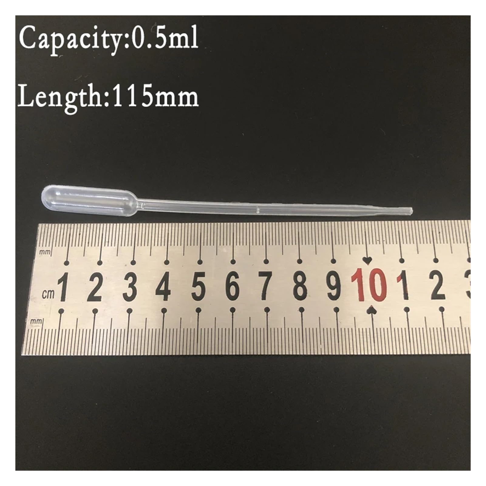 200 pipetas de plástico de laboratorio de 0,2 ml, 0,5 ml, 1 ml, 2 ml, 3 ml, 3 ml-L, 5 ml, 10 ml, gotero de transferencia for experimentos escolares(10ml)