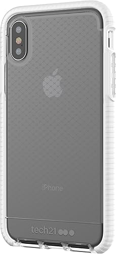 Miniatura 7 de Tech21 Evo Check - Funda delgada para iPhone X/XS, color blanco transparente, protección inalámbrica y resistente