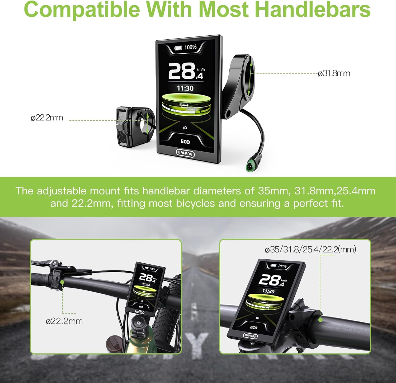 Handlebar compatibility for BAFANG DPC010 display