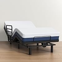 AbyssZen Adjustable Twin XL Bed Base with Safety Rail - Electric Zero Gravity for Seniors, 800lb Capacity, 4.5 Stars