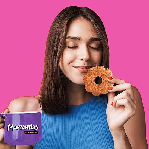 Miniatura 6 de La Moderna Marianitas de chocolate de 6.53 onzas, aperitivos divertidos para niños, auténticas galletas de nuez mexicanas, Galletas de nuez para