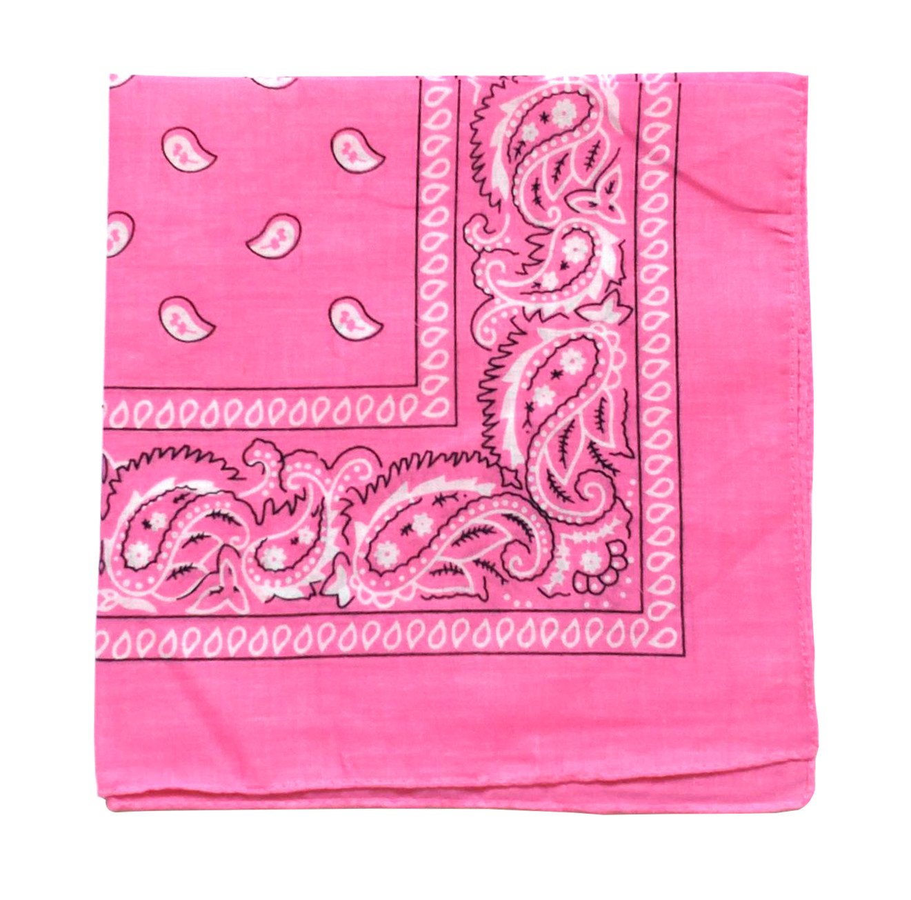 combocube12 Pack(one Dozen) Multi-Purpose Cotton Paisley Cowboy Bandanas Headband for Men and Women