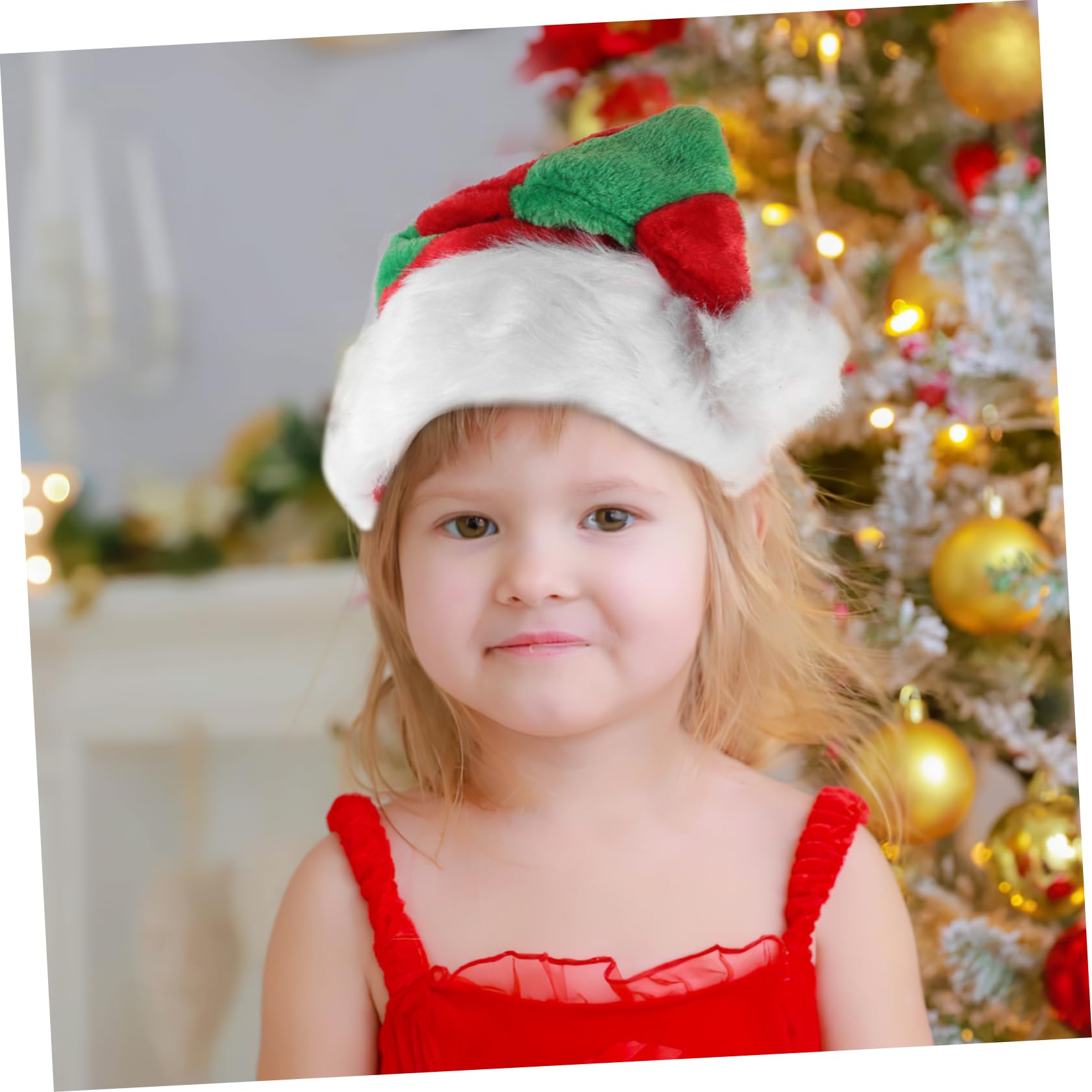 Ciieeo 5st Weihnachts Mann Hut Zylinder Weihnachtsschmuck Weihnachtsmütze, Weihnachtsmütze Schicke Weihnachtswintermütze Requisite Hut Weihnachten Plüsch