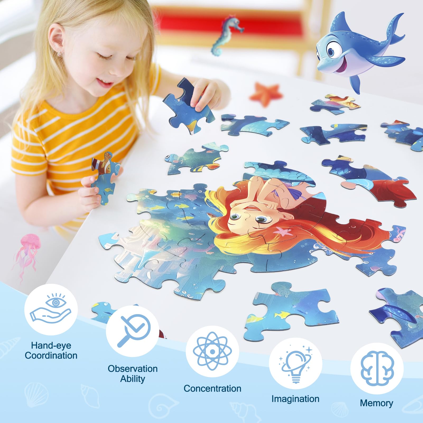 Amazon.com: DIGOBAY Floor Puzzles for Kids Ages 3-5, 70