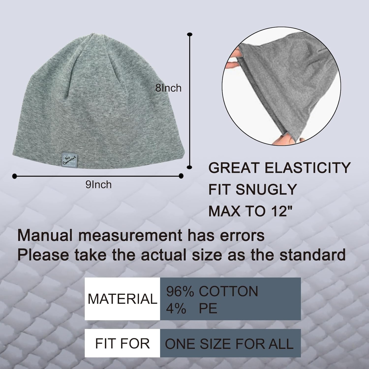 Soft Unisex Beanie Hat Set Hip-Hop Lightweight Slouchy Cap Winter Knit Caps for Running Skiing Cycling Sports - Image 6