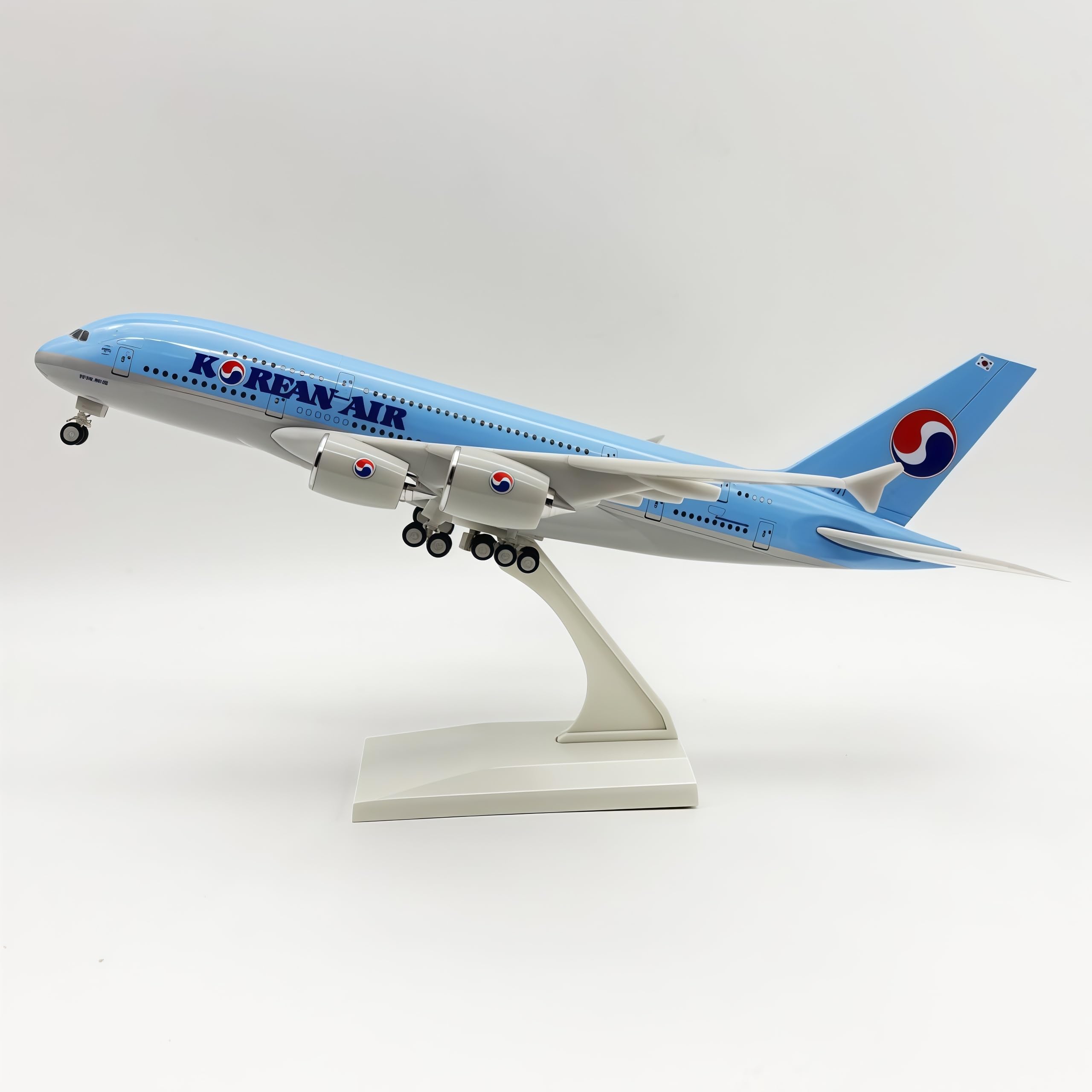 LGSRSNXHTX 30cm Model Plane 1/200 Diecast Metal Airplane Model Korean A380 with Stand Aircraft Collectible for Aviation Enthusiasts,Desktop Decor Gift for Adult