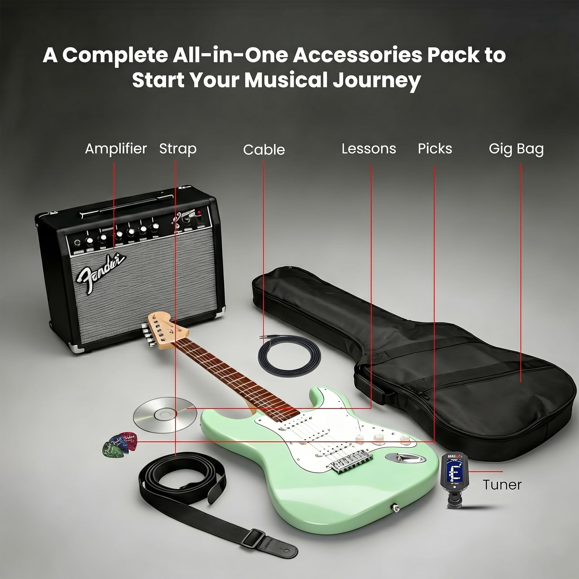 Amazon.com: Fender Squier Affinity Stratocaster Limited Edition