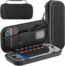 GmeDhc Nintendo Switch 2 çanta, Switch 2 2025 kılıf, 10 oyun kartı bölmeli, taşınabilir koruyucu sert kapak, konsol ve aksesuarlar için, kalınlaştırılmış taşıma çantası