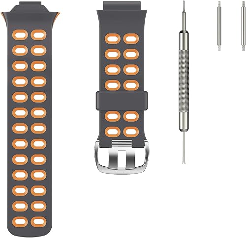 Miniatura 2 de ANCOOL Correa de reloj compatible con Garmin Forerunner 310XT, correa de reloj de silicona suave de repuesto para reloj inteligente Forerunner