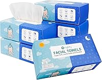Vista 8 de Orighty Toalla facial desechable, toallas faciales limpias biodegradables, toallitas removedoras de maquillaje súper suaves, paño de lavado facial