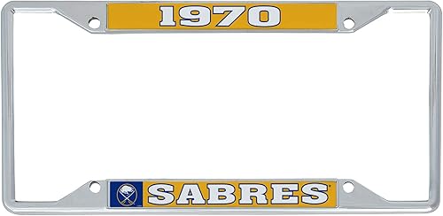Desert Cactus Buffalo Sabres - Marco de matrícula para la parte delantera o trasera del automóvil, diseño de la NHL Team con licencia oficial de la