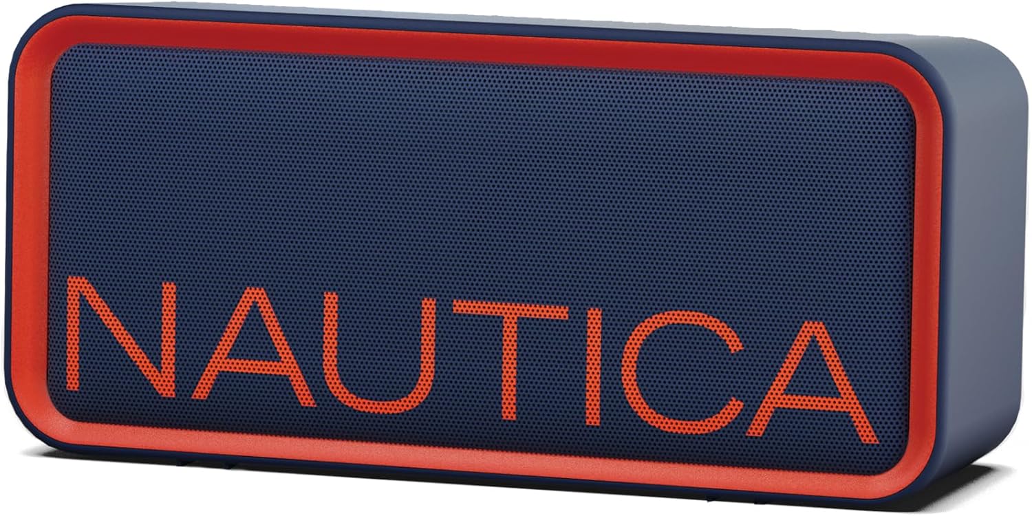Nautica Urban SP100 True Wireless Outdoor Speaker, Portable IPX5 Waterproof Bluetooth Speaker with 2-Hour Quick Charge & 30-Day Standby, Perfect for Camping, Beach, Backyard & Travel